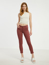 CAMAIEU Vínové dámske skinny fit džínsy CAMAIEU