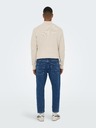 ONLY & SONS Modré pánske džínsy rovného strihu ONLY & SONS Savi