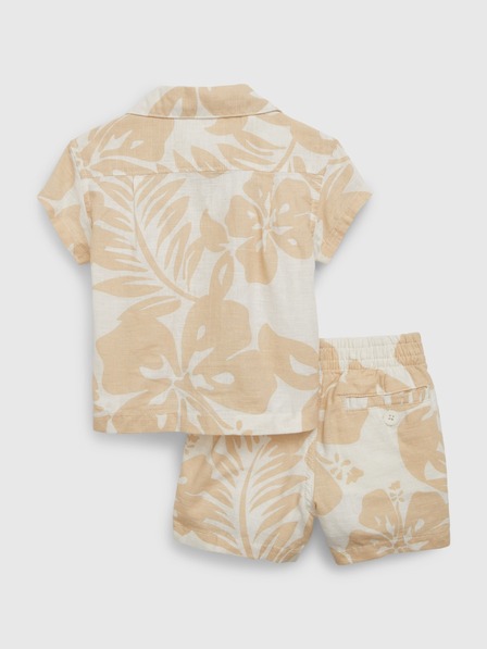 GAP Baby ľanová košeľa a kraťasy GAP