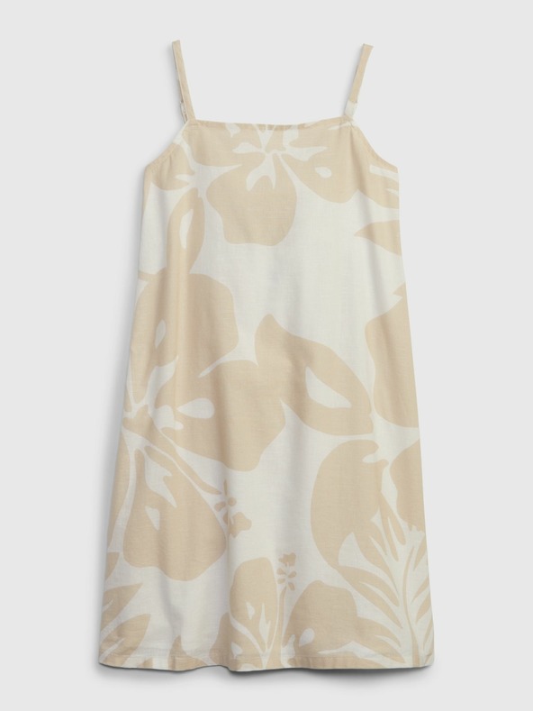 GAP Detské ľanové šaty GAP