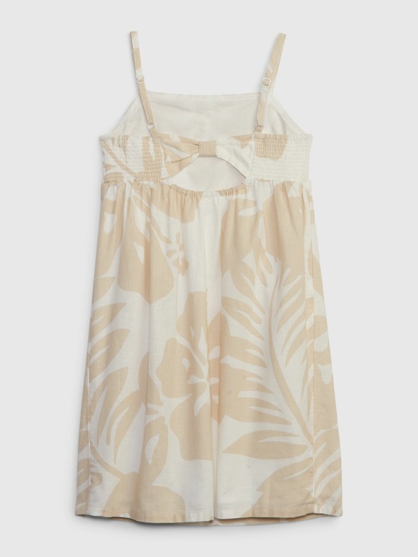 GAP Detské ľanové šaty GAP