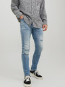 Jack & Jones Modré pánske úzke džínsy Jack & Jones Glenn