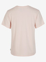 O'Neill Béžové dámske tričko O'Neill ESSENTIALS V-NECK T-SHIRT so základným výstrihom do V