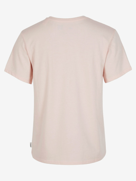O'Neill Béžové dámske tričko O'Neill ESSENTIALS V-NECK T-SHIRT so základným výstrihom do V