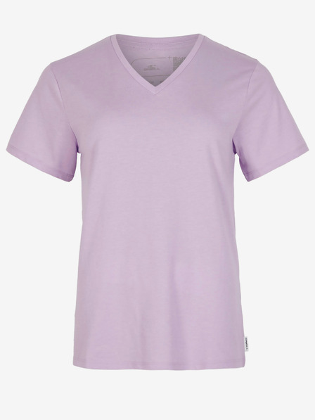 O'Neill Svetlo fialové dámske tričko s výstrihom do V O'Neill ESSENTIALS V-NECK T-SHIRT