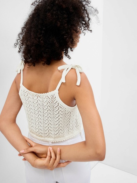 GAP Háčkovaný crop top GAP