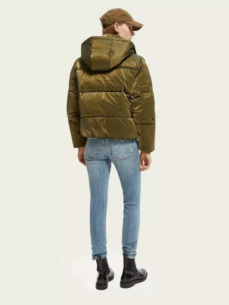 Scotch & Soda Zelená dámska prešívaná bunda Scotch & Soda