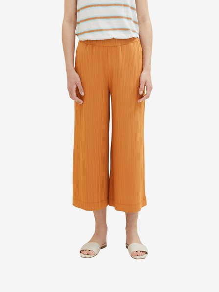 Tom Tailor Tom Tailor Oranžové dámske midi nohavice