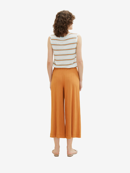 Tom Tailor Tom Tailor Oranžové dámske midi nohavice