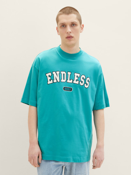 Tom Tailor Denim Tyrkysové pánske tričko Tom Tailor Denim