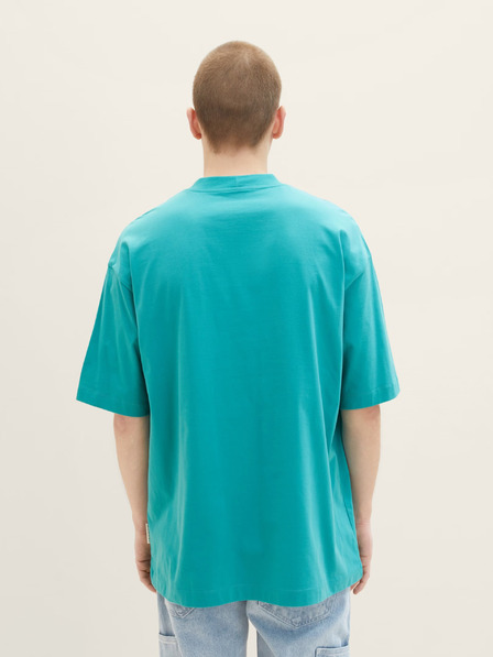 Tom Tailor Denim Tyrkysové pánske tričko Tom Tailor Denim