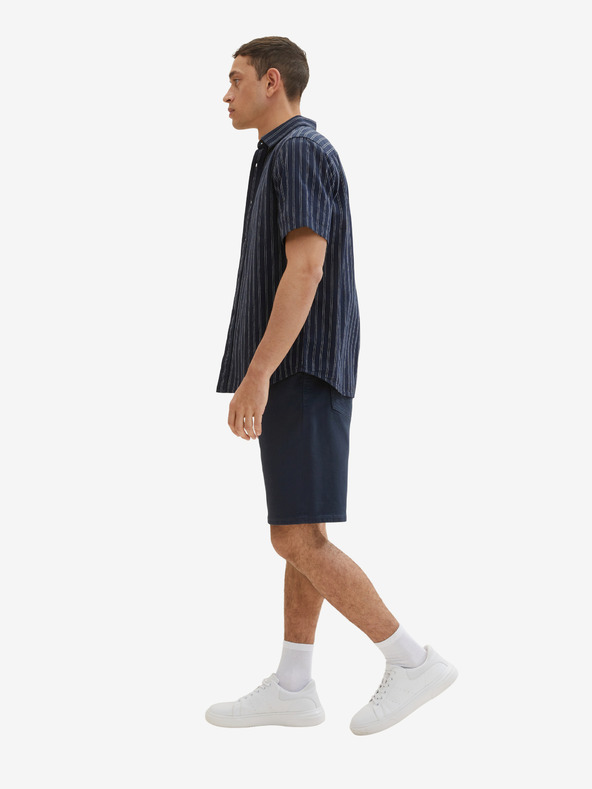 Tom Tailor Tmavomodré pánske džínsové šortky Tom Tailor