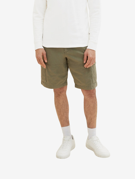 Tom Tailor Khaki pánske šortky s vreckami Tom Tailor