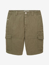 Tom Tailor Khaki pánske šortky s vreckami Tom Tailor