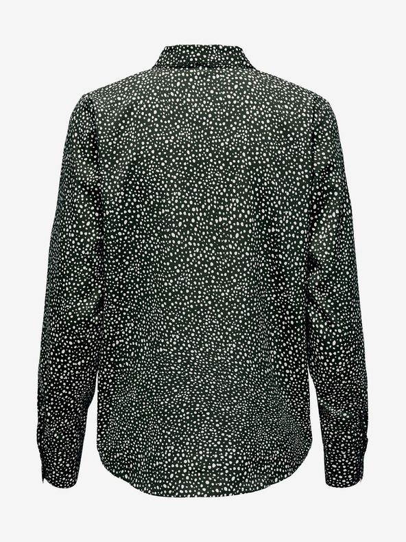 Jacqueline de Yong Čierna dámska bodkovaná košeľa JDY Caine