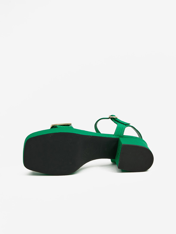 Love Moschino Zelené dámske sandále Love Moschino