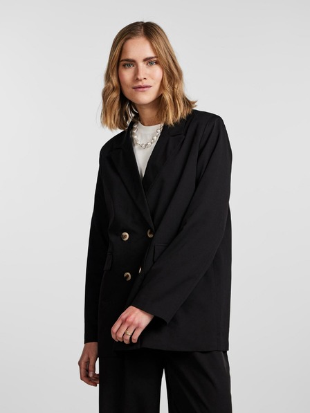 Pieces Čierne dámske oversized sako Pieces Thelma