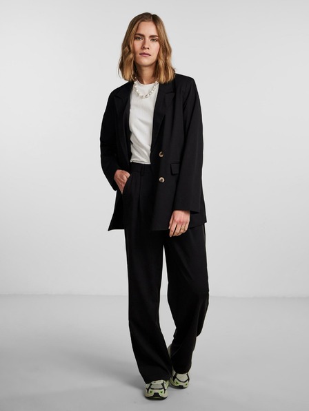 Pieces Čierne dámske oversized sako Pieces Thelma