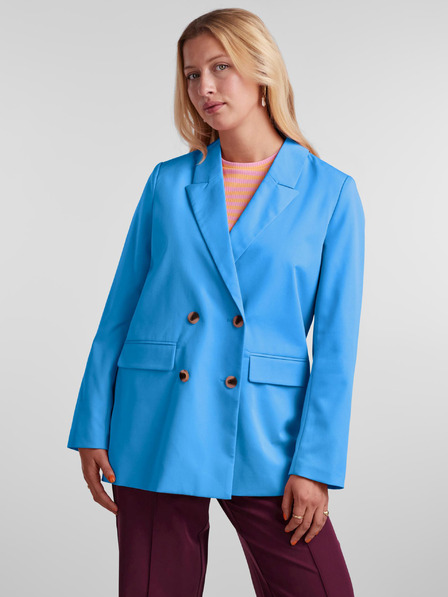 Pieces Modré dámske oversized sako Pieces Thelma