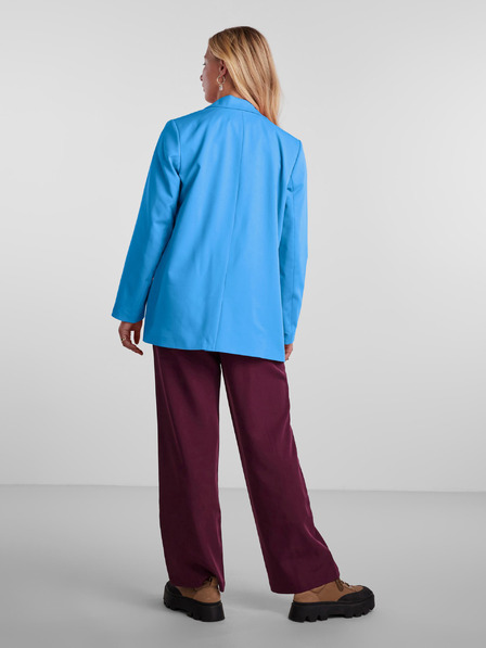 Pieces Modré dámske oversized sako Pieces Thelma