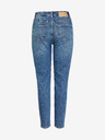 Pieces Modré dámske roztrhané džínsy Mom Fit Pieces Kesia