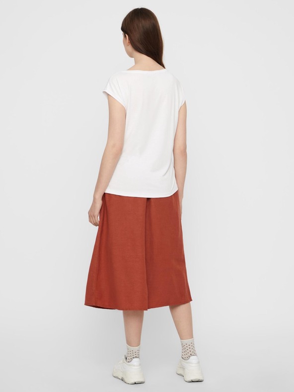 Pieces Biela základná košeľa Pieces Kamala