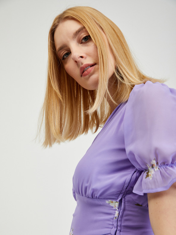 Orsay Svetlofialové dámske kvetinové šaty ORSAY