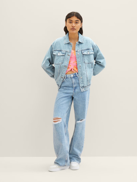 Tom Tailor Denim Svetlomodré dámske džínsy širokého strihu Tom Tailor Denim