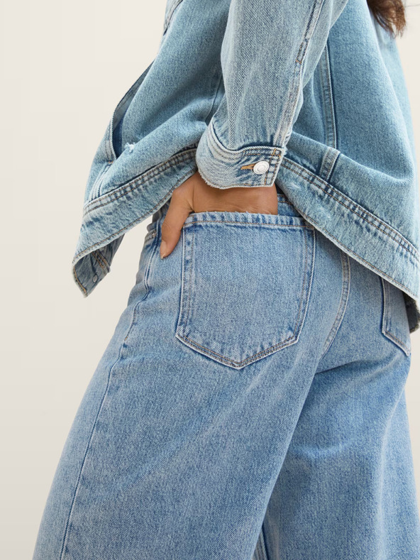 Tom Tailor Denim Svetlomodré dámske džínsy širokého strihu Tom Tailor Denim