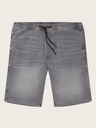 Tom Tailor Denim Šedé pánske džínsové šortky Tom Tailor Denim