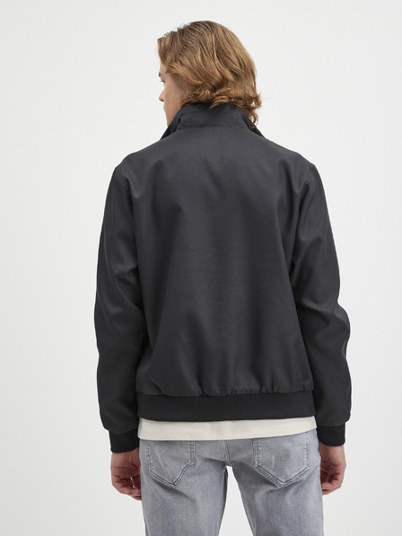 Jack & Jones Čierna pánska ľahká bunda Jack & Jones Jax