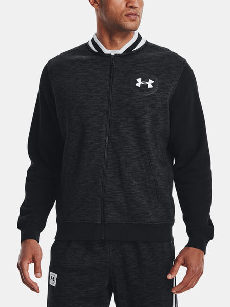 Under Armour Pánska mikina Under Armour UA Essential Heritage Flc FZ