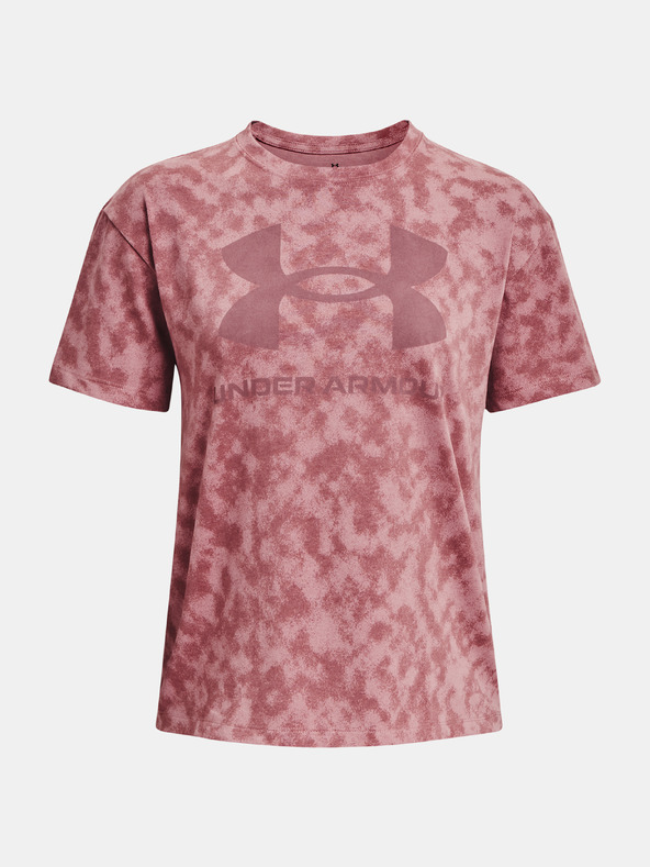 Under Armour Dámske tričko Under Armour UA LOGO AOP HEAVYWEIGHT SS