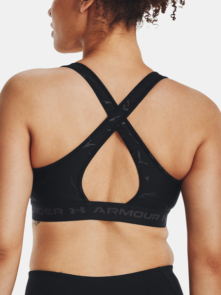 Under Armour Dámska podprsenka Under Armour UA Crossback Mid Emboss