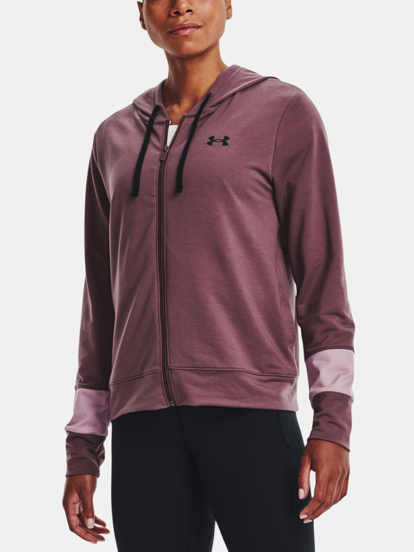 Under Armour Dámska mikina Under Armour Rival Terry CB FZ Hoodie