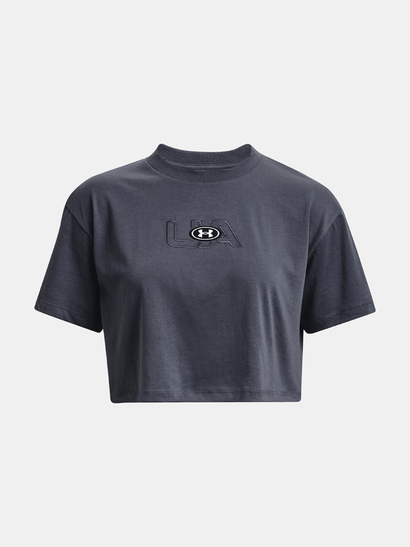Under Armour Dámske tričko Under Armour UA BRANDED LOGO CROP SS