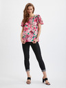Orsay Ružová dámska kvetovaná blúzka ORSAY