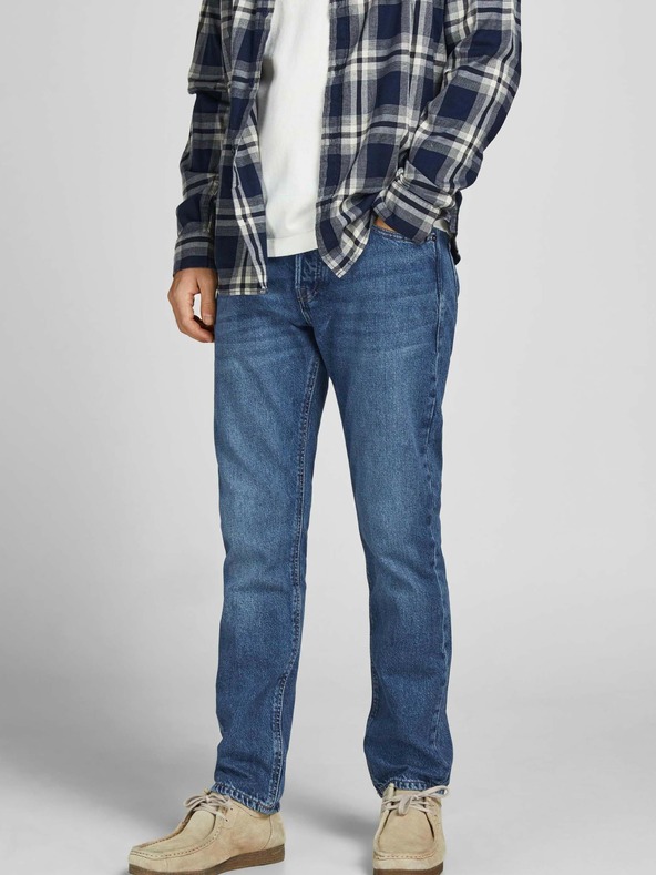 Jack & Jones Modré slim fit džínsy Jack & Jones Mike