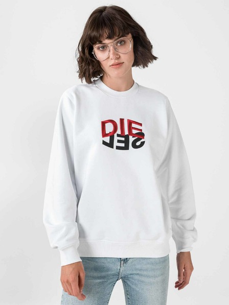 Diesel Biela dámska mikina Diesel F-Ang