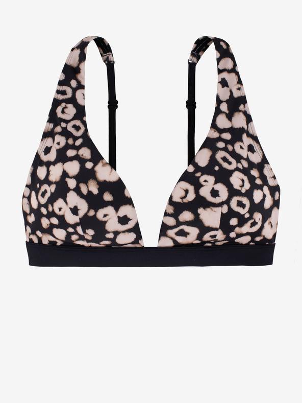 DORINA Ružovo-čierny dámsky vzorovaný vrchný diel plaviek DORINA Lagos