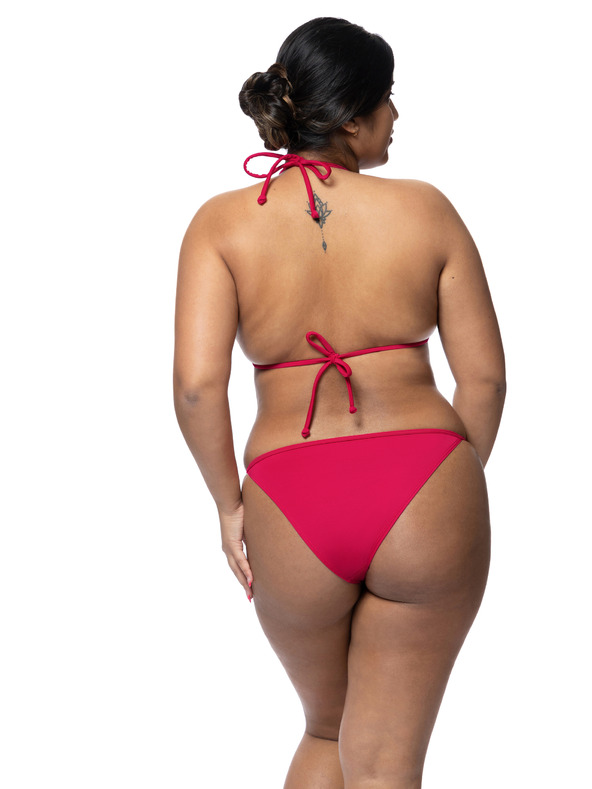 DORINA Tmavoružový dámsky spodný diel plaviek DORINA Abuja