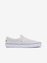 Vans Krémové dámske kožené slip on tenisky VANS UA Classic Slip-On