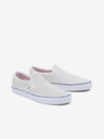Vans Krémové dámske kožené slip on tenisky VANS UA Classic Slip-On