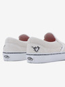 Vans Krémové dámske kožené slip on tenisky VANS UA Classic Slip-On
