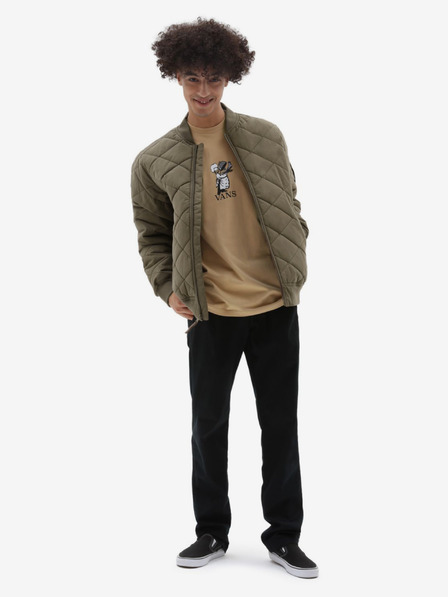 Vans Hnedý pánsky prešívaný bomber VANS