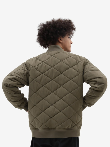 Vans Hnedý pánsky prešívaný bomber VANS