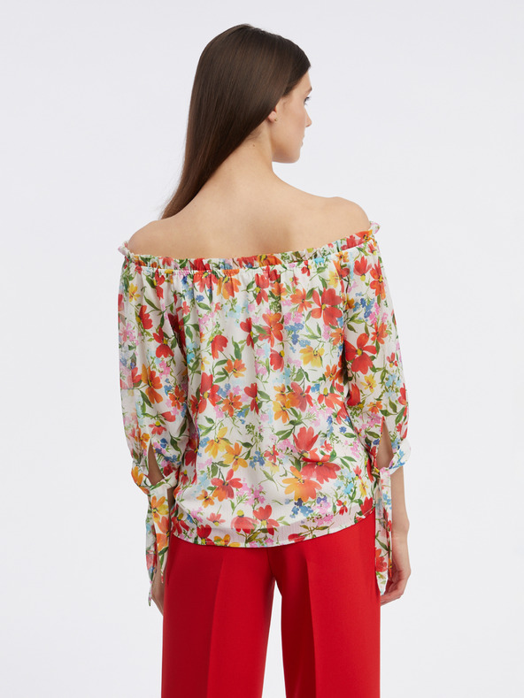 Orsay Červeno-krémová blúzka ORSAY