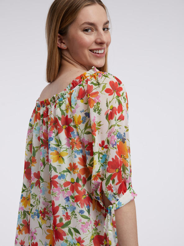 Orsay Červeno-krémová blúzka ORSAY