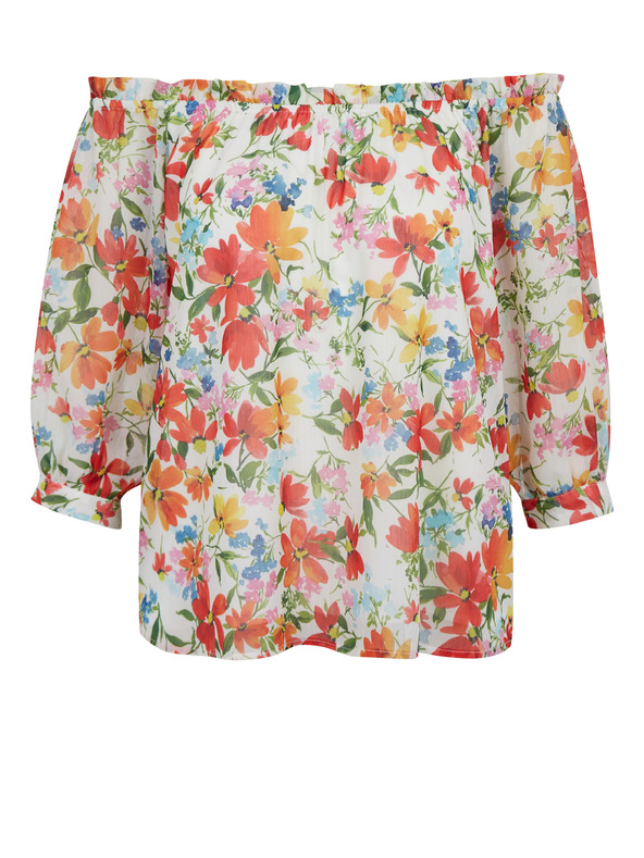 Orsay Červeno-krémová blúzka ORSAY