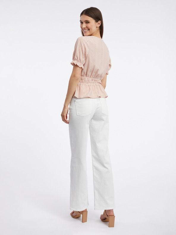 Orsay Svetloružová dámska vzorovaná blúzka ORSAY